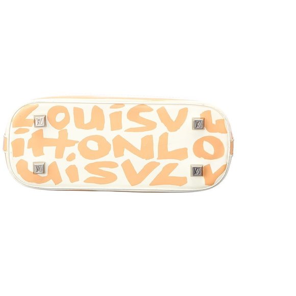 Louis Vuitton White Stephen Sprouse Leather Alma MM (Authentic Pre-Owned) - Picture 3 of 5